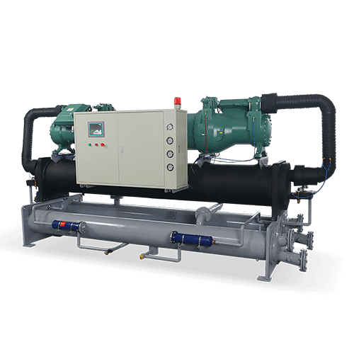 Double compressor large industrial chiller
