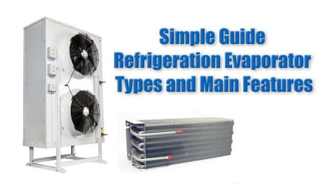 tipos de evaporador de refrigeração