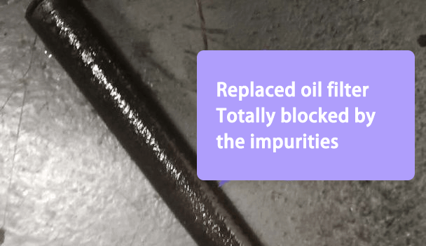 blocked oil filter
