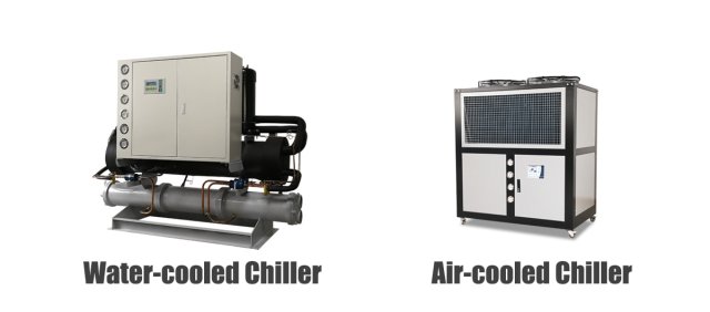 chiller refrigerado a água vs. chiller refrigerado a ar