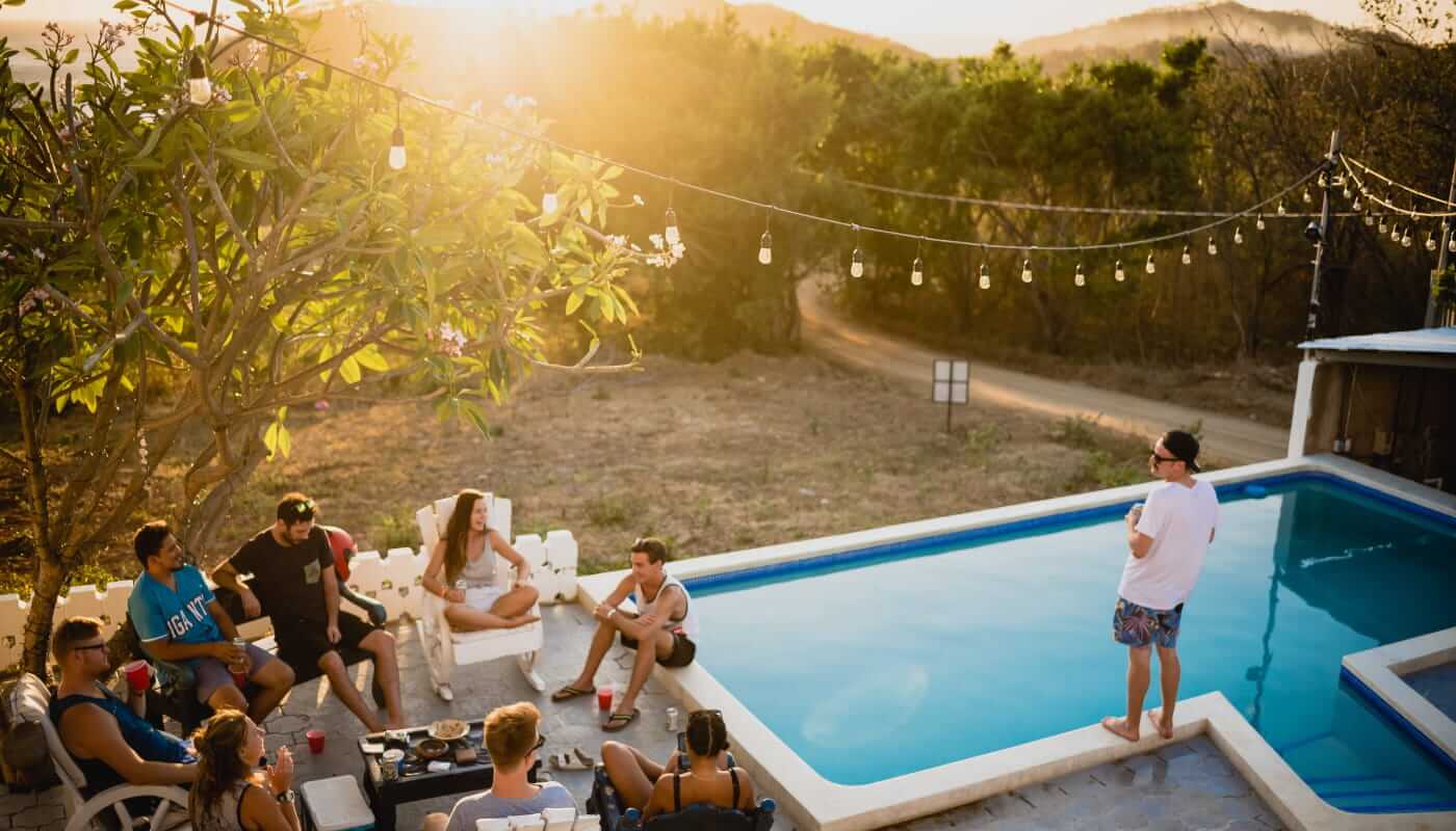 piscina no quintal