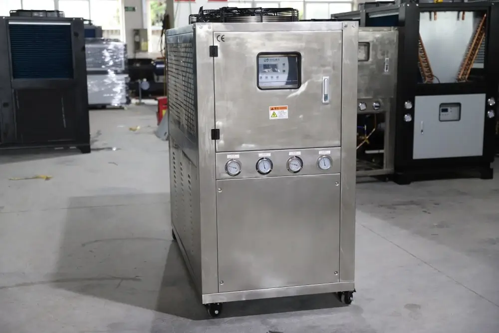 ss cover air cooled chiller front