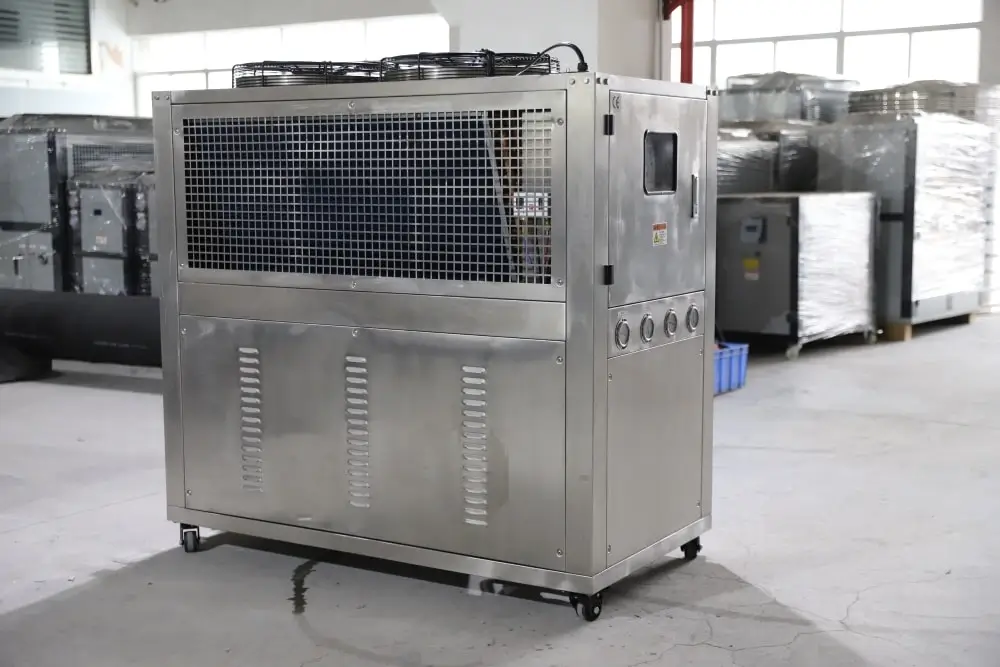 ss cover air cooled chiller leftside