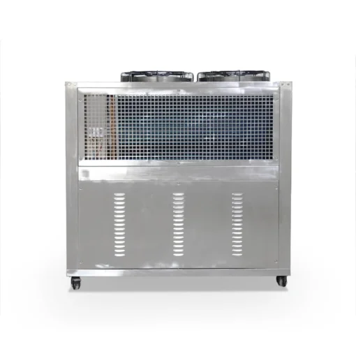 stainless steel cover air cooled chiller side view-s